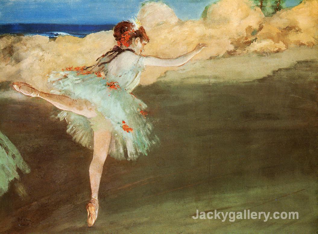 The Star - Dancer on Pointe by Edgar Degas paintings reproduction